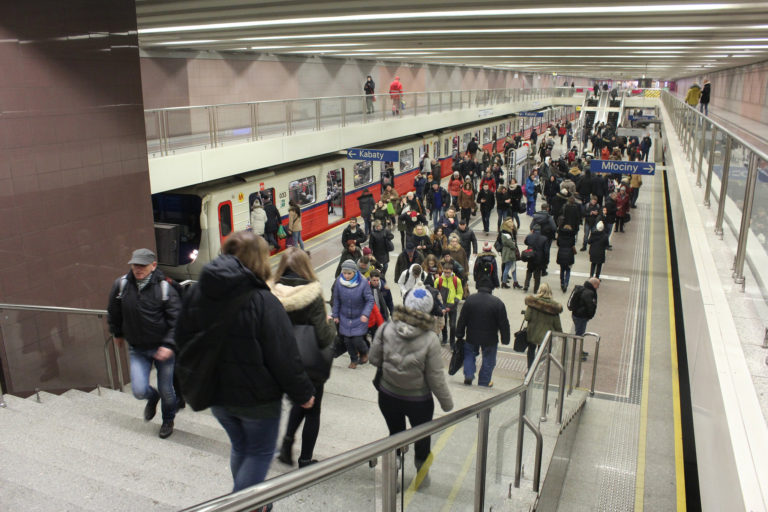 Prawie 17 mln przejazdów metrem z bielańskich stacji